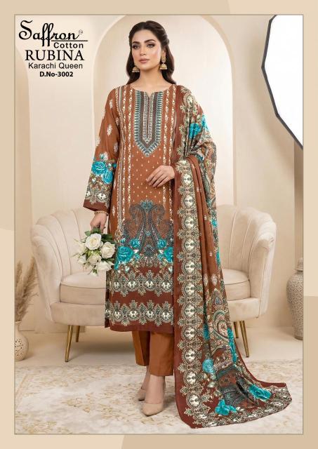 Saffron rubina vol-3 dress materials wholesale whats up numbers